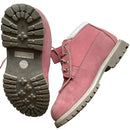 Timberland Pink and White Nubuck Mid Boots (UK 6.5)