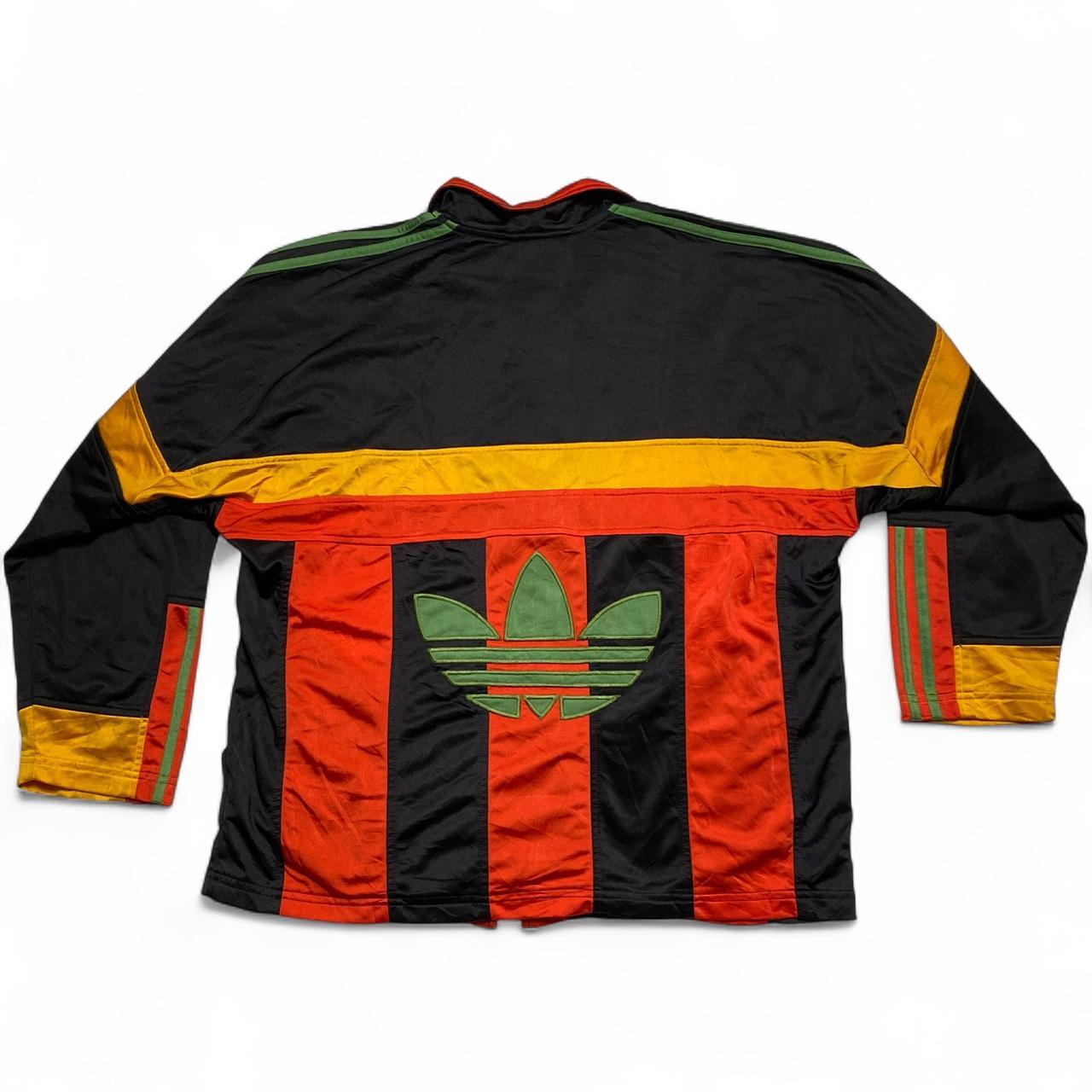 Adidas Rasta 90’s 80’s Black Red Yellow and Green Tracksuit Jacket (M)