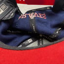 Atlanta Braves Navy Red and White Snapback Cap
