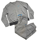 Nike Athletic Department Vintage y2k Grey and Blue Swoosh Jumper and Joggers Set Tracksuit (L)