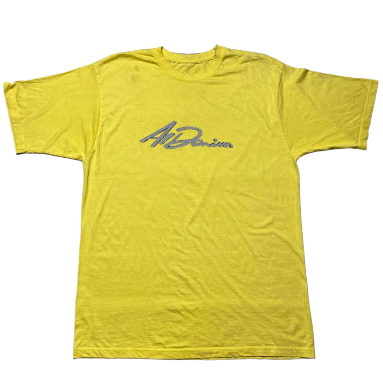 A1 Denim Yellow and Silver T Shirt (L)