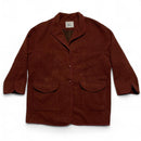 Burberry Burgundy Red Lana Alpaca Wool Womens Coat (M)