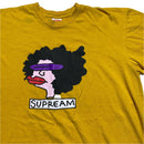 Supreme Supream Ramm Head Mark Gonz 2017 Yellow Cartoon T Shirt (M)