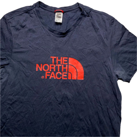 The North Face Navy and Red T Shirt (XL)