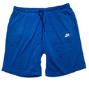 Nike Blue and White Swoosh Cotton Shorts (2XL)