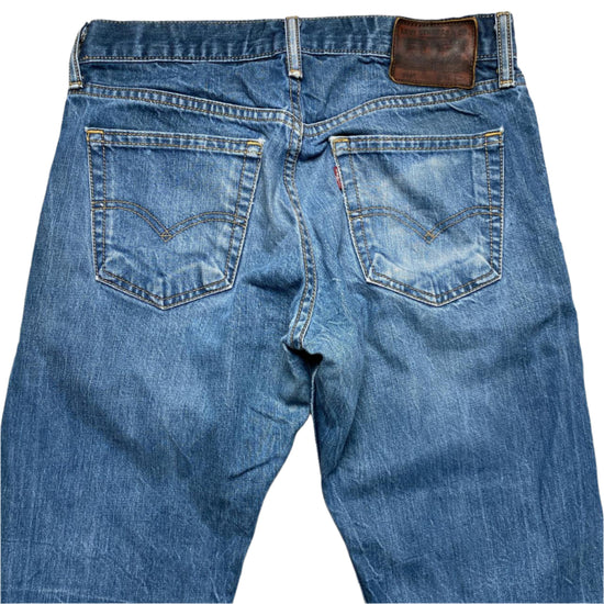 Levis 514 Baggy Blue Distressed Jeans (31W)
