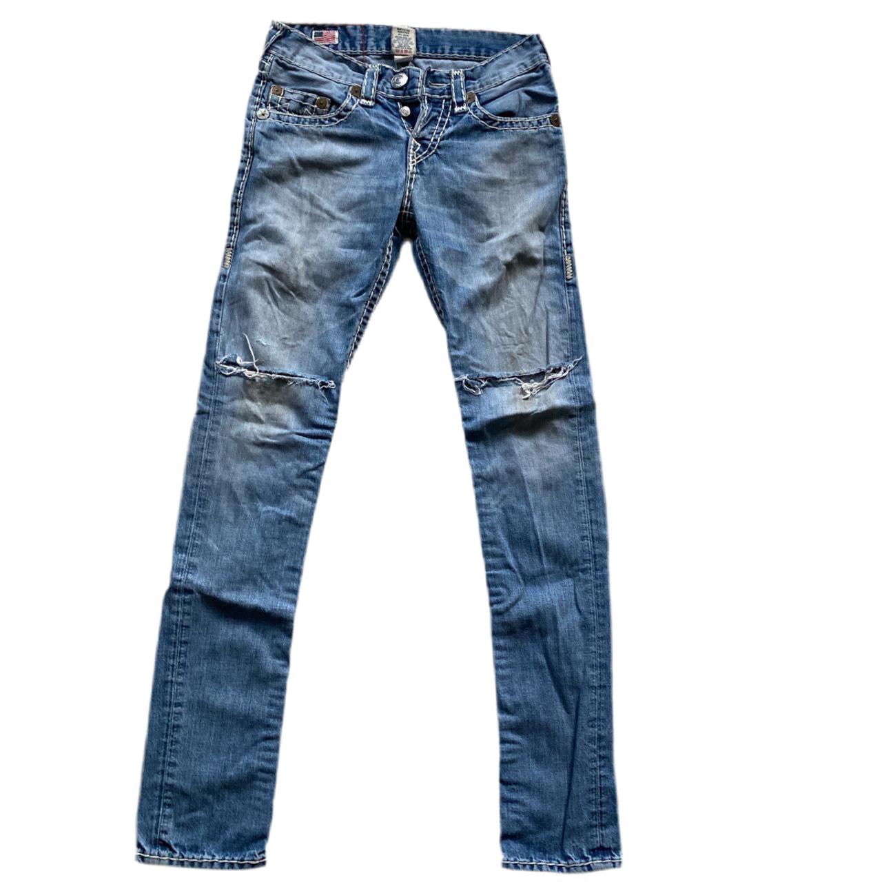 True Religion Rocco Super T Big Stitch Jeans (28W)