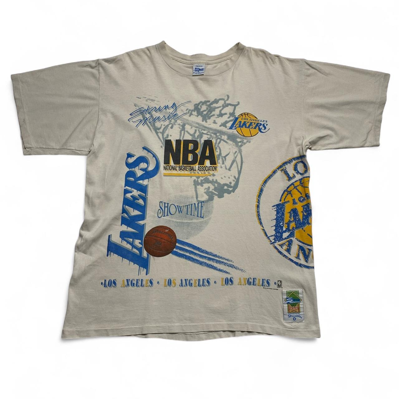 Salem Sportswear 90’s Single Stitch Los Angeles Lakers Showtime NBA Graphic T-Shirt