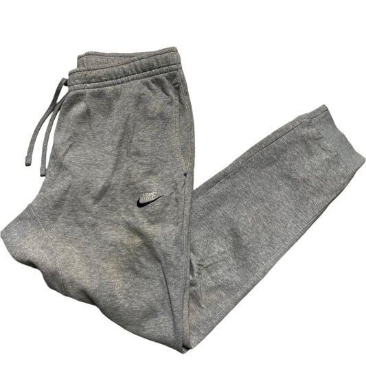 Nike Grey and White Swoosh Joggers (M)