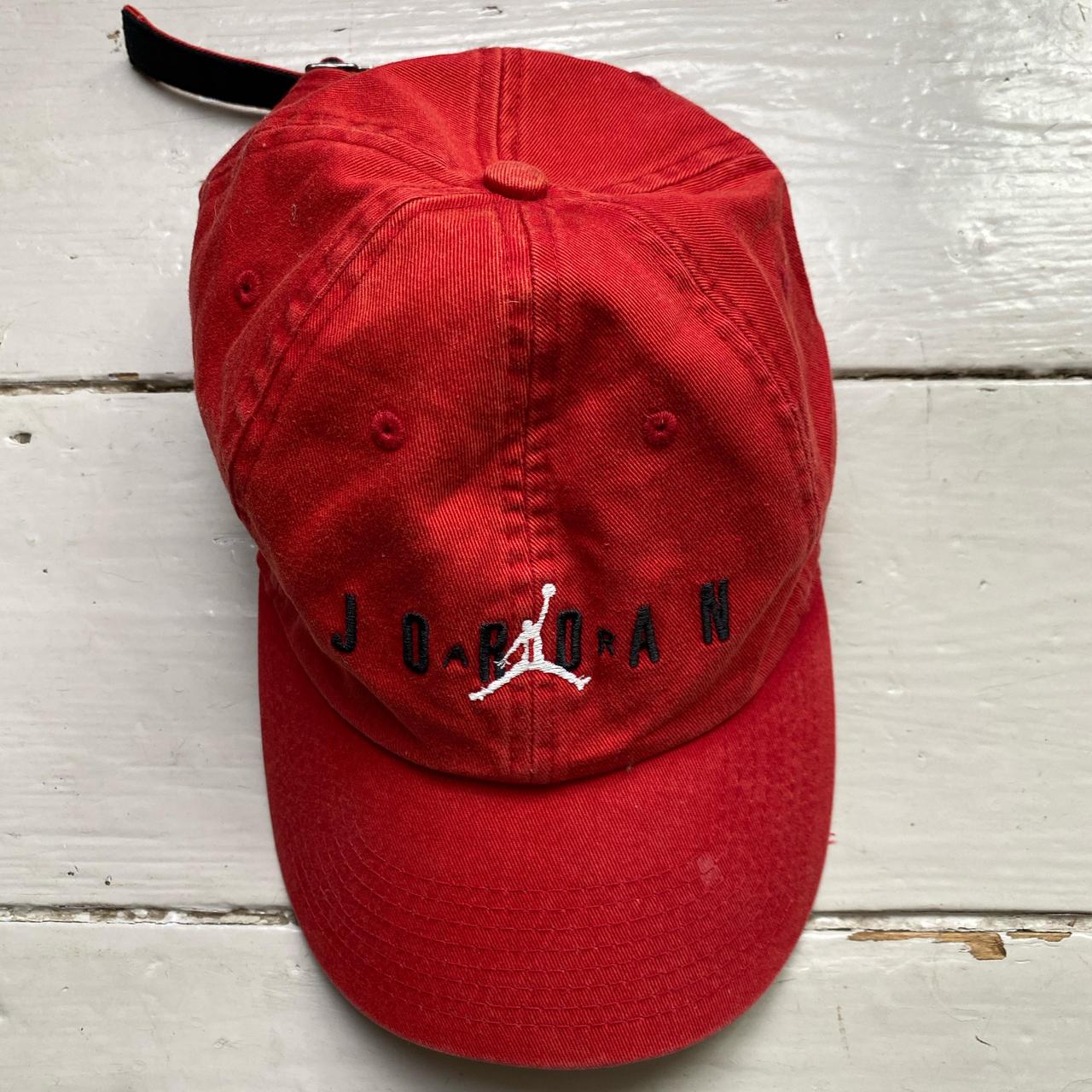 Jordan Vintage Red Black and White Baseball Cap