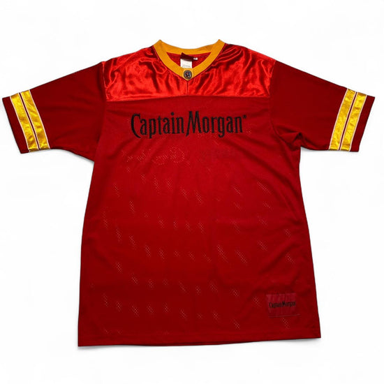 Captain Morgan Vintage y2k Red and Yellow Jersey (XL)