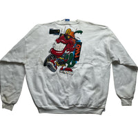 Ocean Pacific Vintage White Senor Chili Surfer Cartoon Jumper (XL)