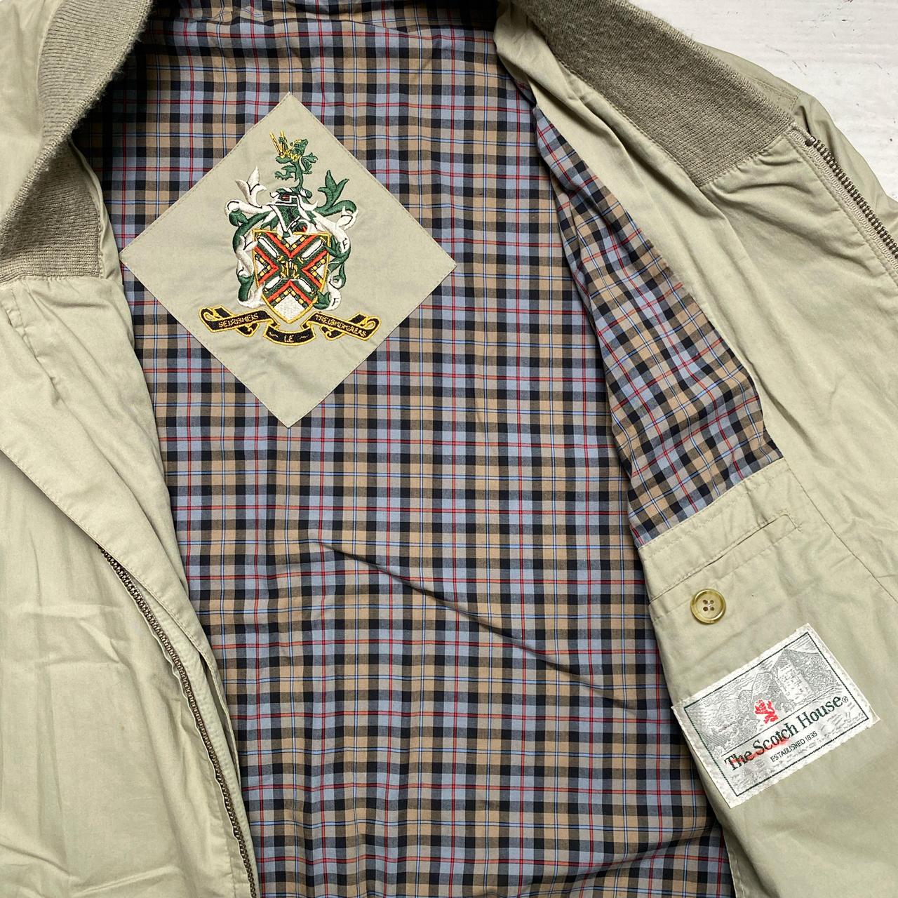 The Scotch House Vintage Cream Harrington Bomber Jacket (XL)