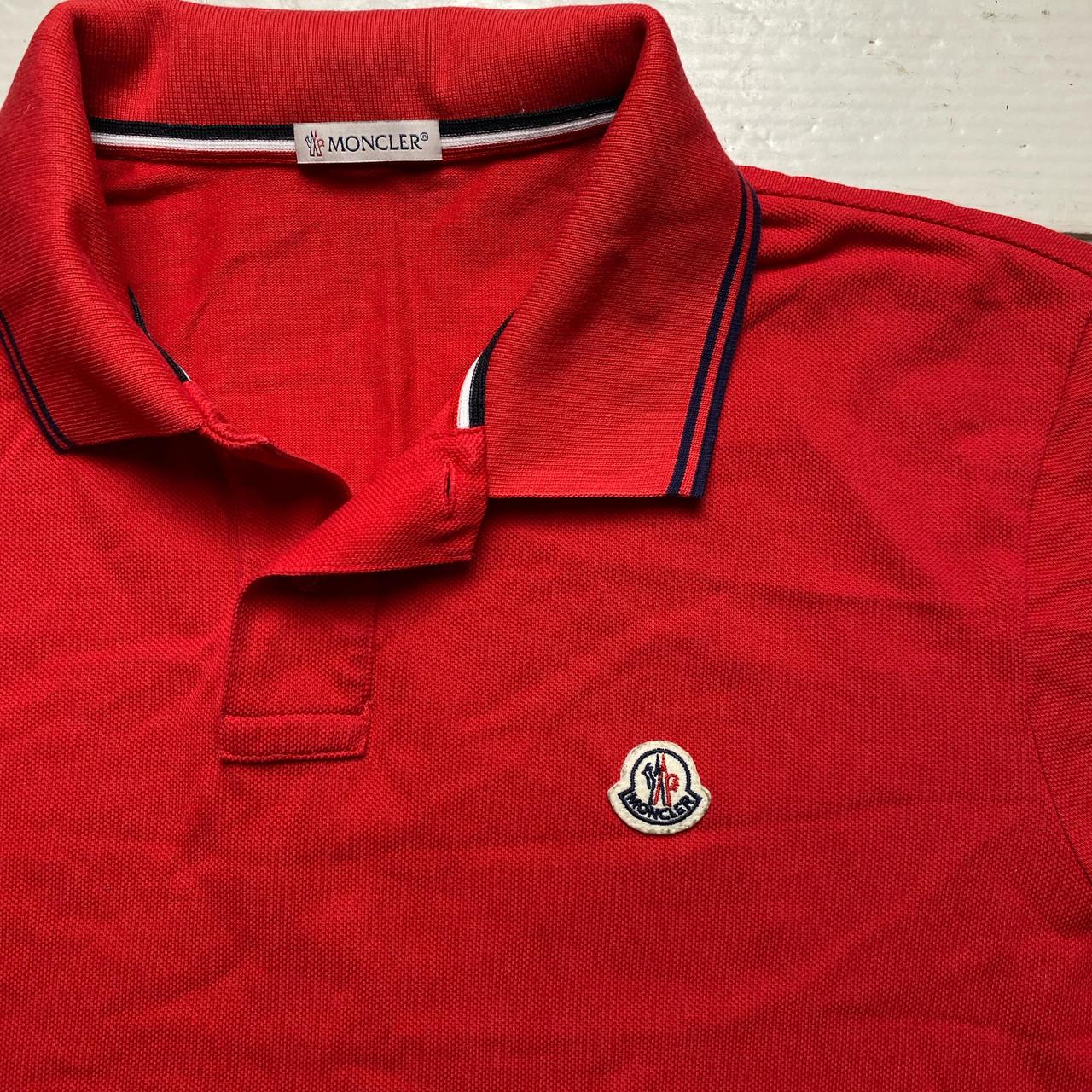 Moncler Red Polo Shirt