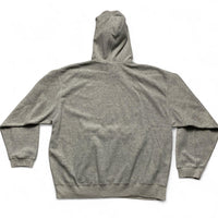 GAP Grey Fleece Hoodie Navy Spellout (M)