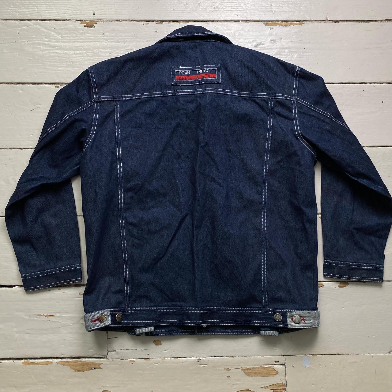 Down Impact Vintage 90’s Denim Jacket Navy and Silver