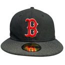 Boston Red Sox New Era Black and Red Fitted Cap