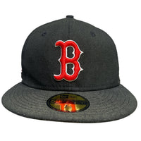 Boston Red Sox New Era Black and Red Fitted Cap