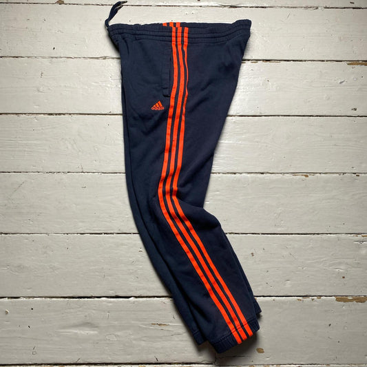 Adidas Navy and Orange Jogger Bottoms