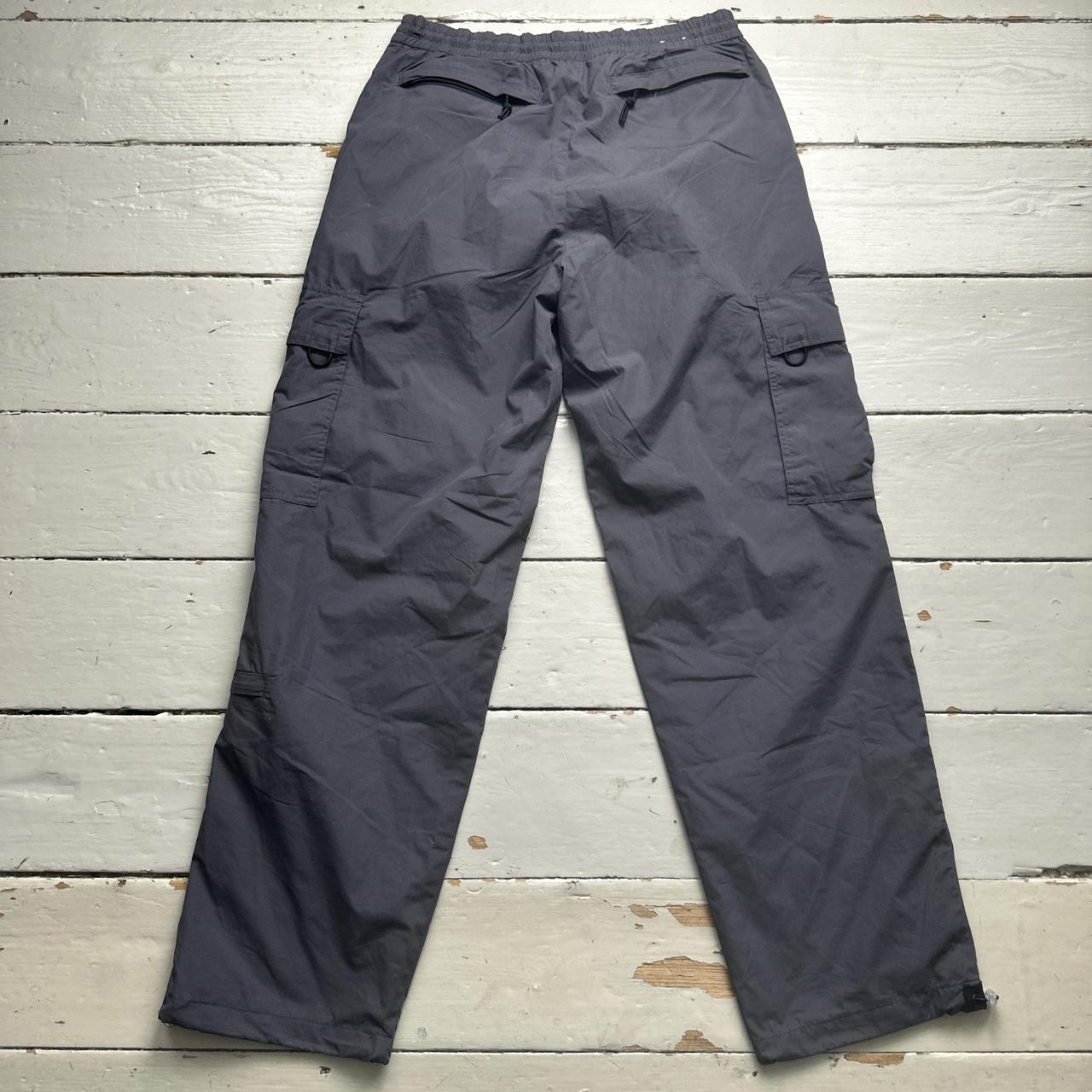 Criminal Damage Grey Cargo Baggy Trousers