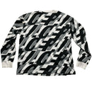Palace Repeat Spellout Black Grey and White Long Sleeve T Shirt (L)