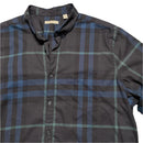 Burberry Brit Nova Check Blue Black and Green Long Sleeve Shirt (2XL)