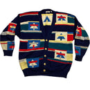 Paco Vintage 90’s Wool Multi Colour Cardigan Jumper (L)