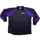 FedEx Black and Purple Quarter Zip Jumper (L)