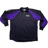 FedEx Black and Purple Quarter Zip Jumper (L)