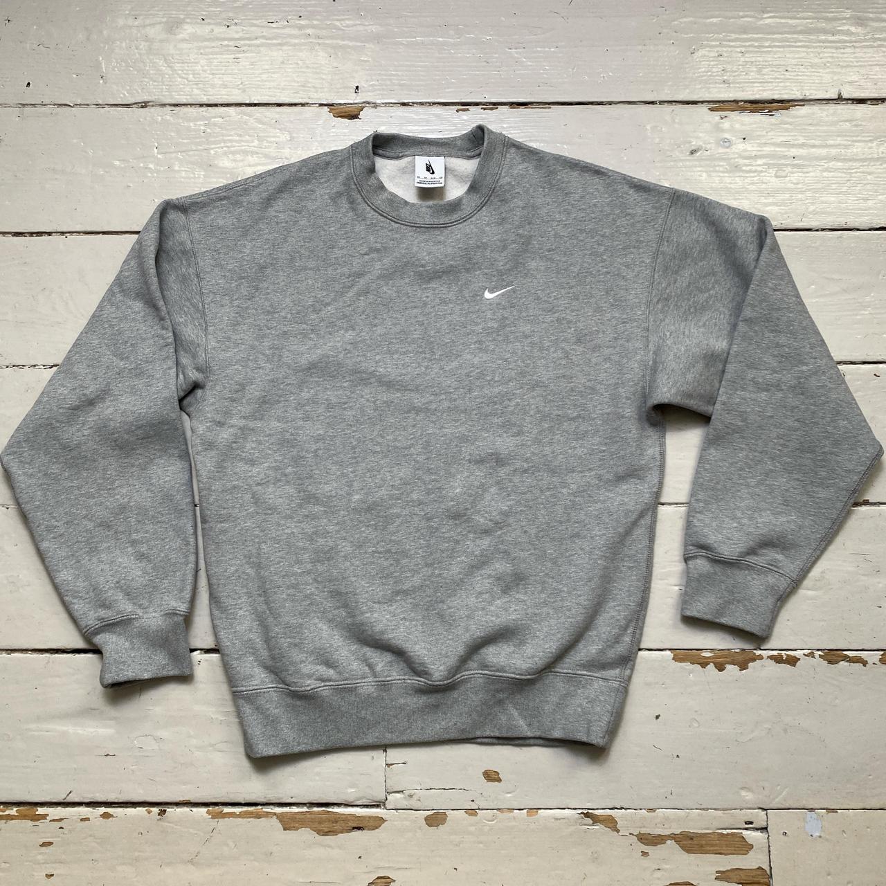 Nike NRG Grey and White Baggy Jumper