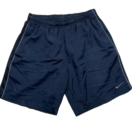 Nike Swoosh Navy and Grey Shell Shorts (L)