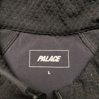 Palace Run It Black and White Thermal Quarter Zip Jumper (L)