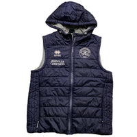 QPR Queens Park Rangers Navy and Grey Hooded Gilet (M)