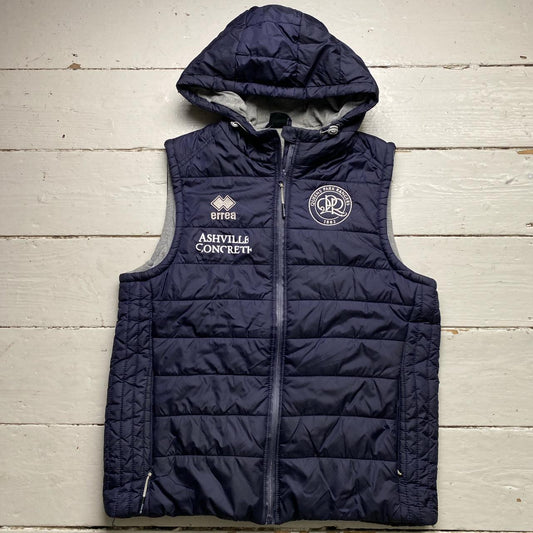 QPR Queens Park Rangers Navy and Grey Hooded Gilet