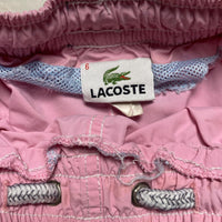 Lacoste Pink and White Swimming Trunk Shorts (M)