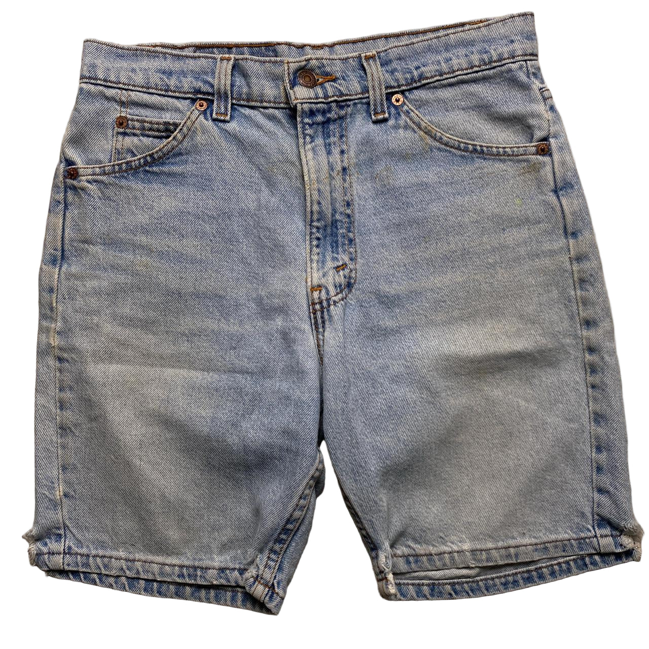 Levis 505 Vintage Stonewash Light Blue Denim Jort Jean Shorts (30W)