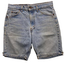 Levis 505 Vintage Stonewash Light Blue Denim Jort Jean Shorts (30W)
