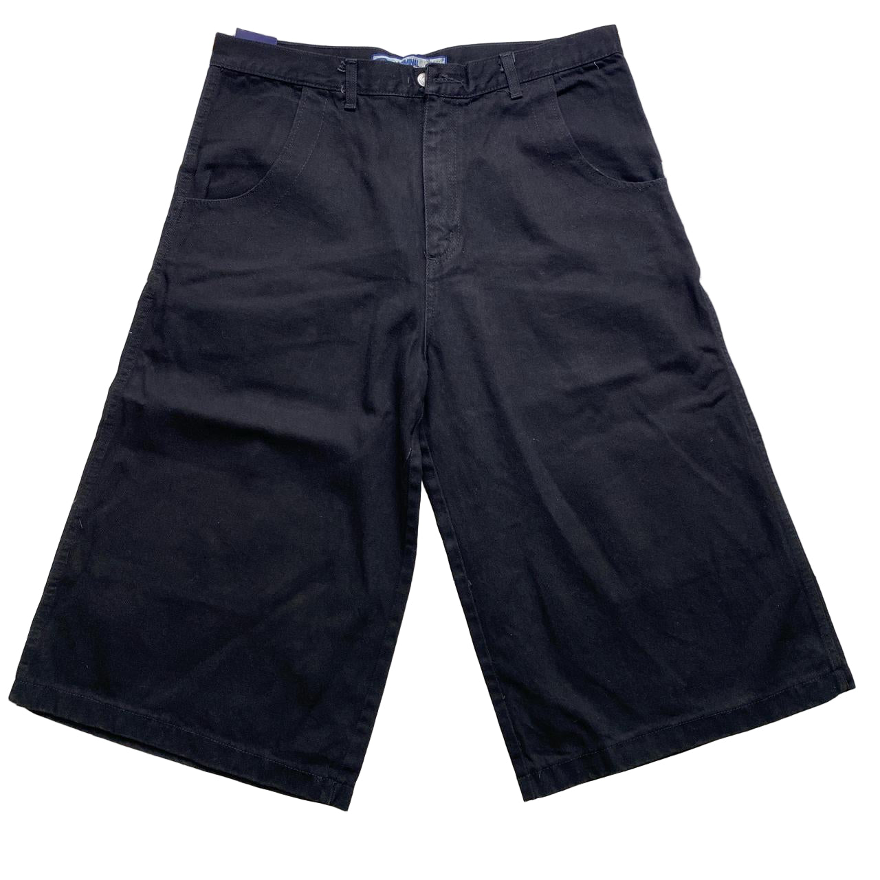Criminal Damage Vintage Baggy Black Jort Jean Shorts (36W)
