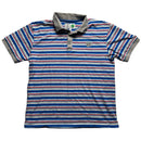 Always Do What You Should Do Education Lake Elsinore Eyes Blue Red and White Stripe Polo (M) Shirt
