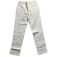 YSL Yves Saint Laurent Vintage White Baggy Jeans (34W)