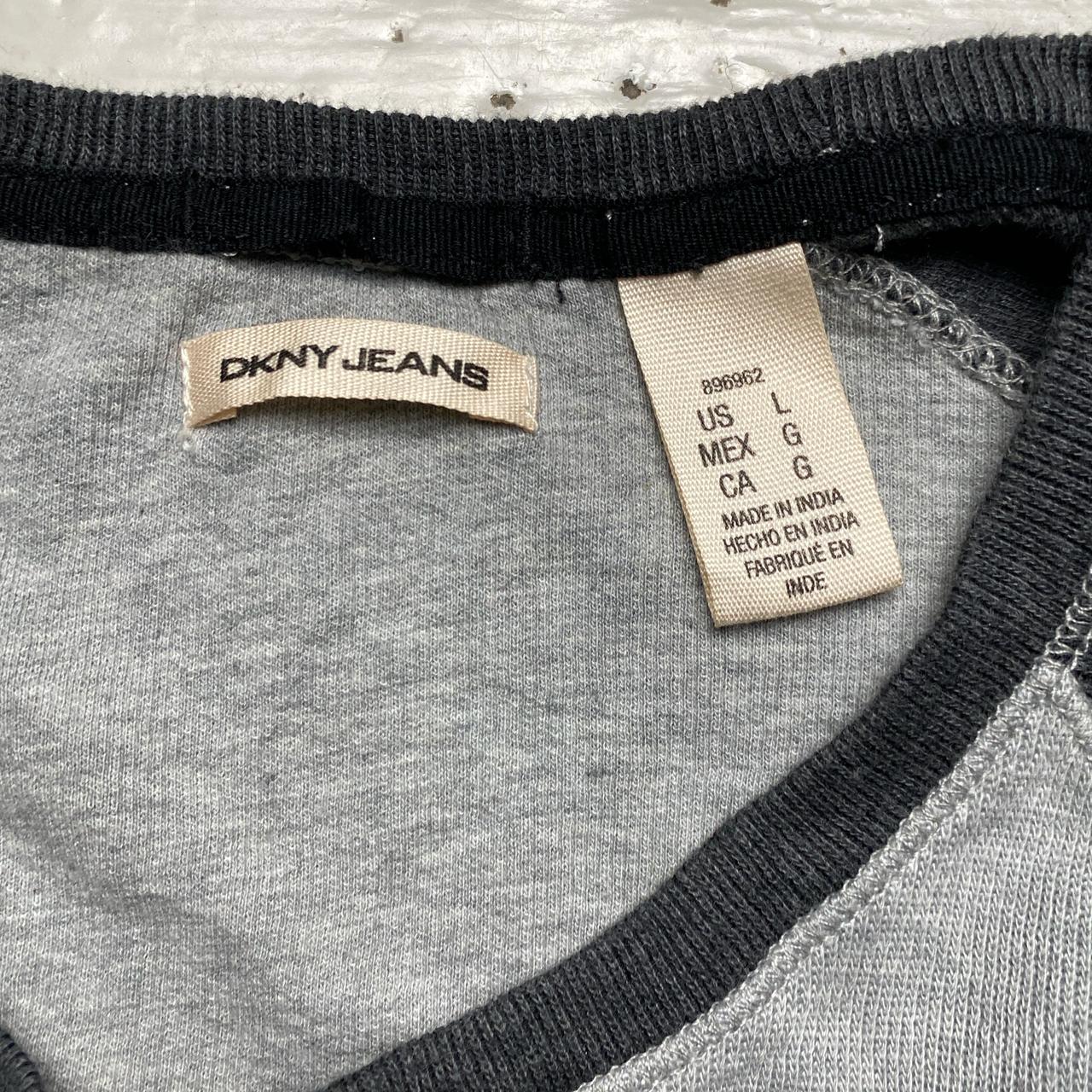 DKNY Grey Two Tone Jumper