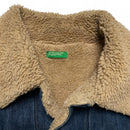 United Colors of Benetton Vintag Sherpa Lining Denim Jacket (M)