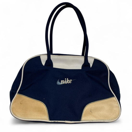 Nike Vintage y2k Navy and White Womens Duffle Small Handbag