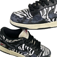 Nike Dunk Low Quartersnacks Black and White Zebra Print (UK 8.5)