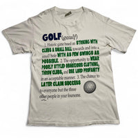 Golf Definition Vintage 90’s White Nutmeg T Shirt (L)