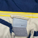 Nike Vintage y2k Cream and Navy Shell Tracksuit Jacket (2XL)