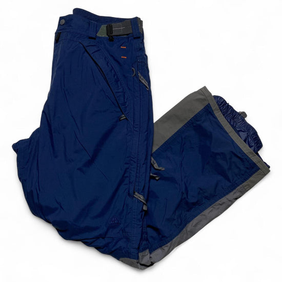 Nike ACG Vintage y2k Navy and Grey Snopant Cargo Ski Trousers