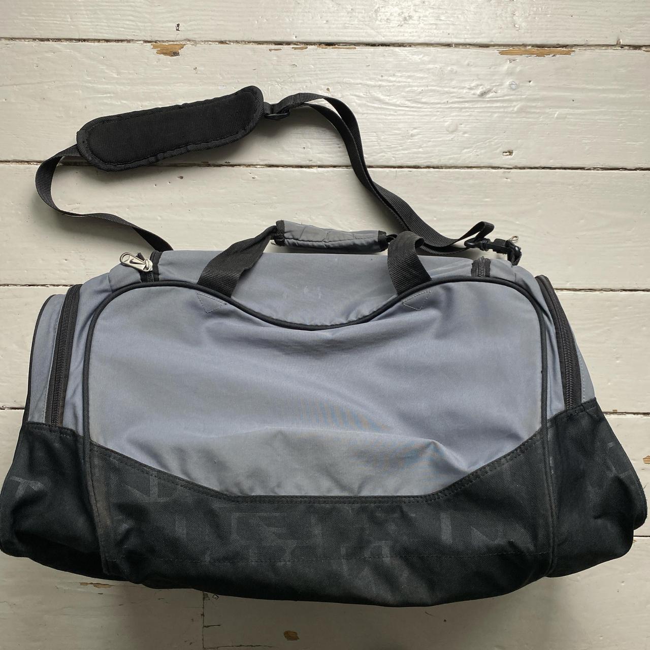 Nike Grey and Black Duffel Travel Bag