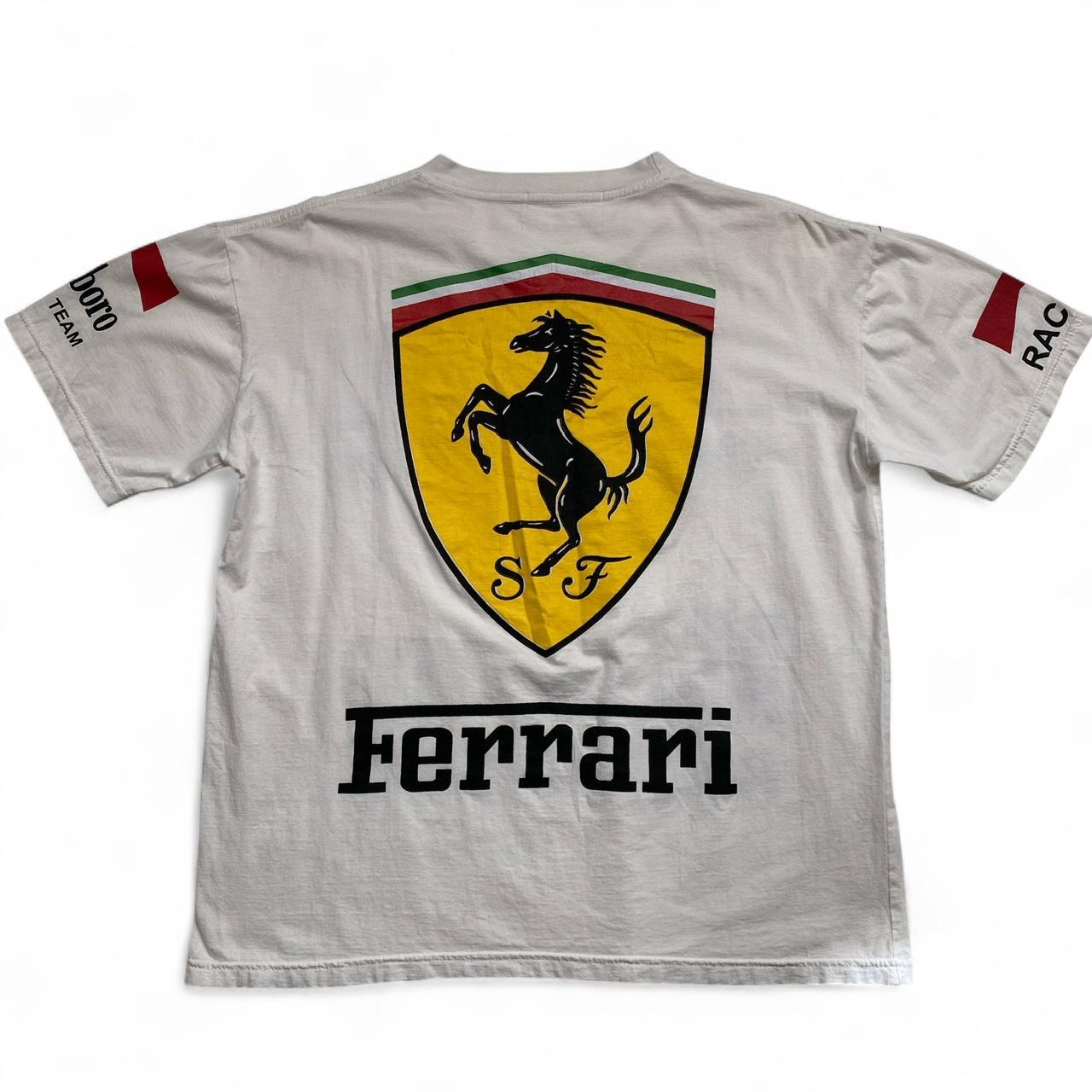 Ferrari Vintage 90’s Marlboro Racing Team Shell Michelin White Formula 1 T Shirt (S)