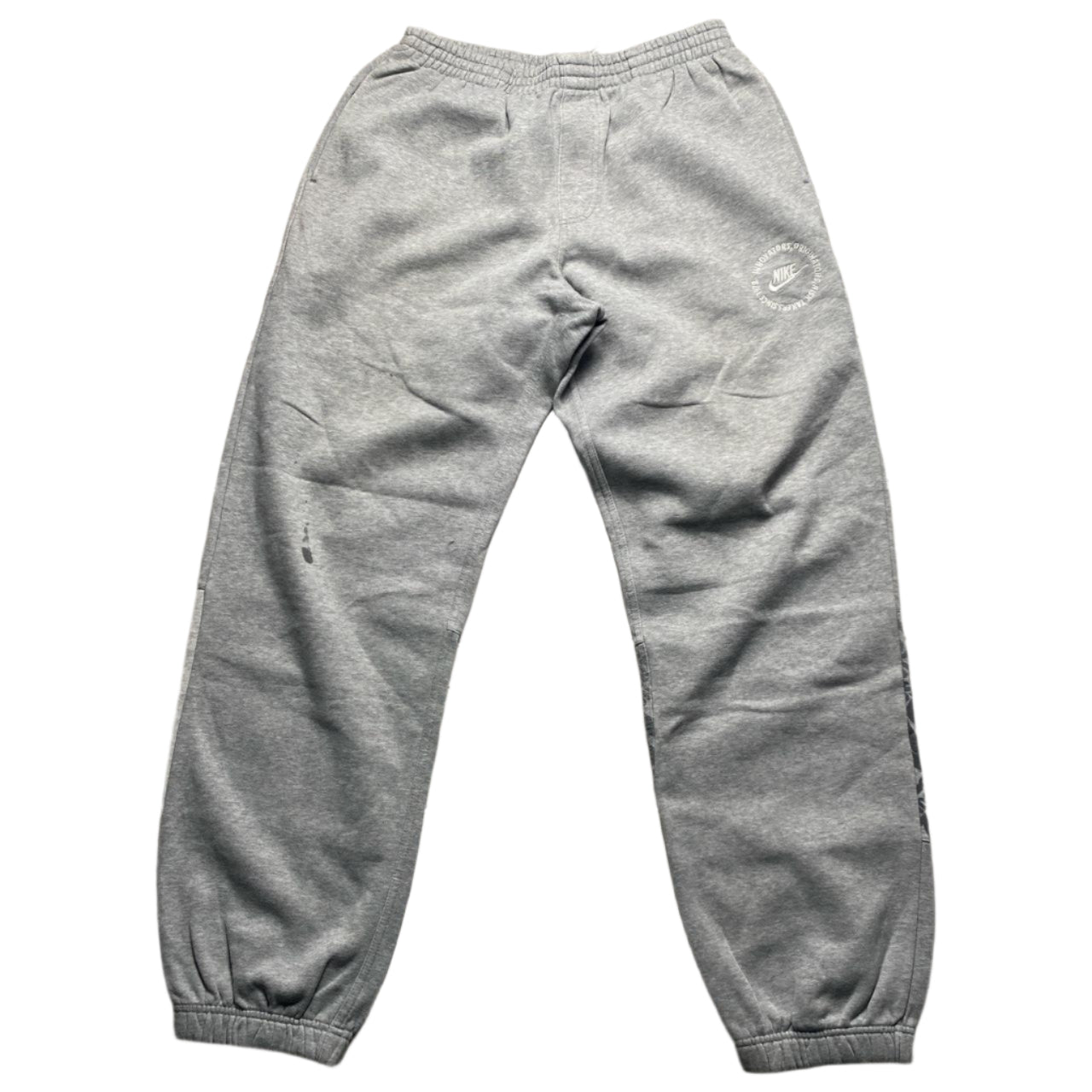 Nike Vintage y2k Grey and White Baggy Joggers (M)